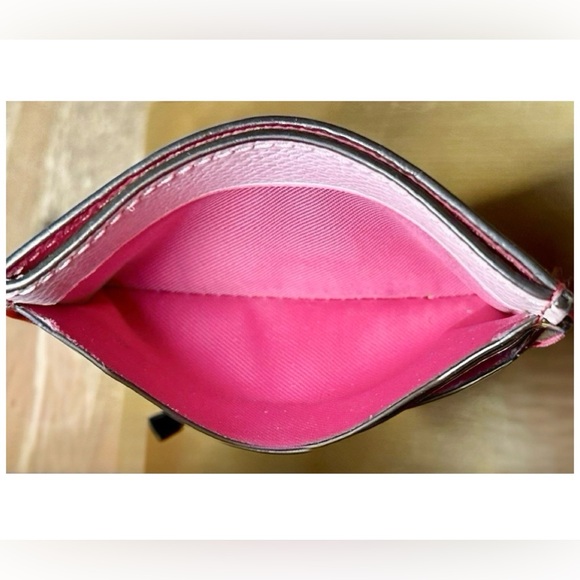 Coach Flat Card Case in Colorblock Leather with Free Gift Box. - Picture 7 of 16